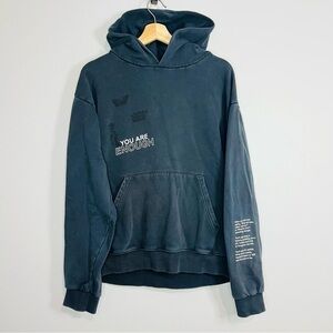 Seek Discomfort “You are Enough” Graphic Organic Hoodie M